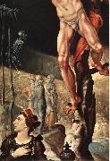 HEEMSKERCK, Maerten van Crucifixion (detail) sg oil painting artist